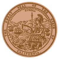 bronze California state seal